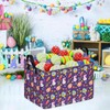 HUAYEE Rectangle Easter Basket Storage Bin Eggs Gift Basket Laundry