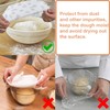 Pack of 4 Food Covers for Proofing Basket, Reusable Cover,
