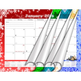 2024-2025 Monthly Magnetic/Desk Calendar - 18 Months Desktop/Wall Calendar/Planner - (Edition #29)