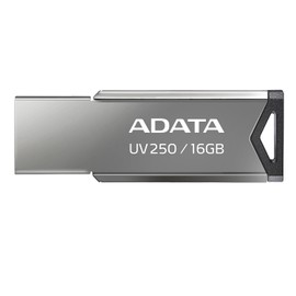ADATA 16 GB Memoria Flash USB 2.0 Color Plata con Negro (Modelo UV250)
