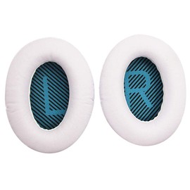 Headphones Replacement Earpads Headphone Pad Ear Cushion PCduoduo for BOSE QC35 QC25 QC15 (White)