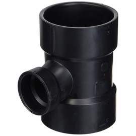 GENOVA 81131 3X1-1/2 ABS Sanitary TEE, 3" x 3" x 1-1/2"
