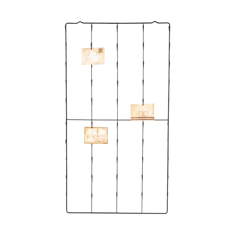 Creative Co-Op Metal Photo/Card Holder with 3 Postcards