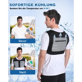 Cooling Vest, FERNIDA Adjustable Reflective Unisex Cold Vest with Ice Packs for Fishing, Cycling, Running, Gardening, Construction, Long Cooling Time