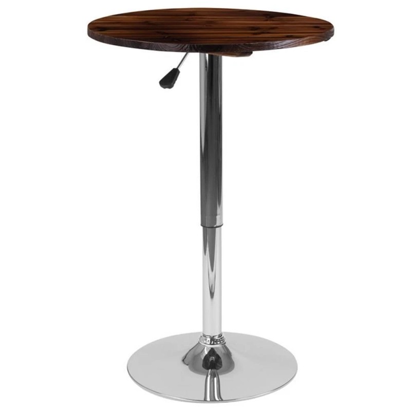 Flash Furniture 23.5Rd Wood Adj Table In