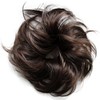 CAISHA Scrunchy Updo Hairpiece Ponytail Extensions Wavy Messy Bun Brown