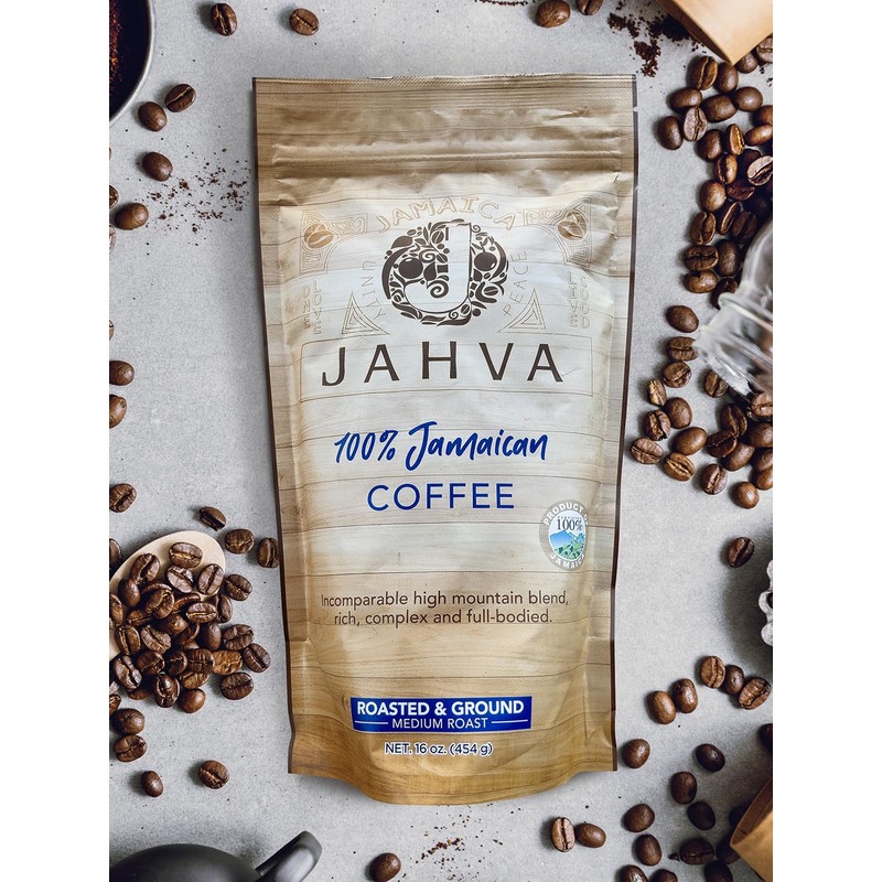 Jahva 100% Jamaican Coffee Medium Roasted and Ground from Jamaica