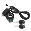 Electric Bike Throttle Grip Kit Speed Handlebars with Blue Font