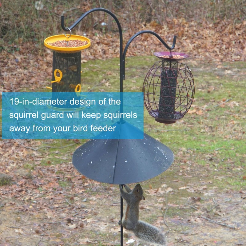 PATIKIL Squirrel Baffle for Bird Feeders Pole 19 inch, 1
