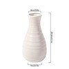 Unbreakable Vase for Flowers, Ceramic Look Plastic Vase for Home