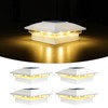 VOLISUN Solar Post Cap Light Outdoor Waterproof 4pack,Solar Fence -