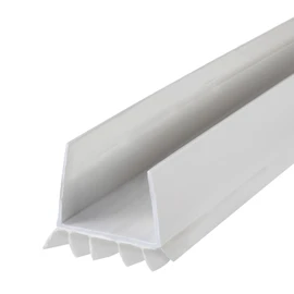 M-D Building Products Vinyl Cinch® U-Shape Door Bottom Seal, Slide-On Weatherstripping Draft Stopper, Easy to Install, Fits 36” x 1-3/4” Doors, Fills 3/8”- 3/4” Gaps, 43336, White