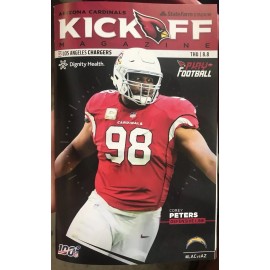 Arizona Cardinals vs Los Angeles Chargers 8/8/19 Kickoff Magazine Program NFL100