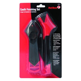 Red Devil 4051 Finishing Set Caulk Smoother & Remover Red