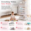 Baby Diaper Caddy 4 Tier Rolling Storage Cart with Wheels