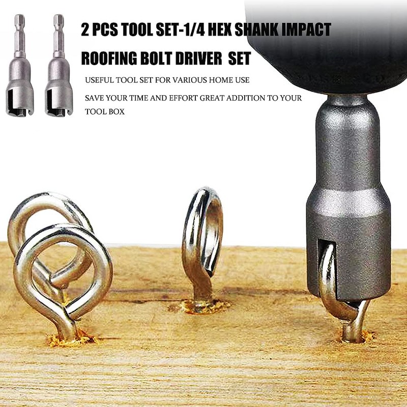 Wing Nut Driver Tightener Drill Parts Twisting Tool, 2 PCS