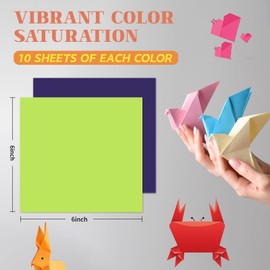 Origami Paper Double Sided Color 200 Sheets,6x6 inch Origami Paper 20 Colors,Origami Paper kit for kids Ages 5-8 8-12,Colored Paper Kit Gifts for Beginners (Light Yellow)