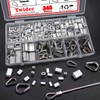Twidec/340PCS 304 Stainless Steel Wire Rope Cable Thimbles and Aluminum
