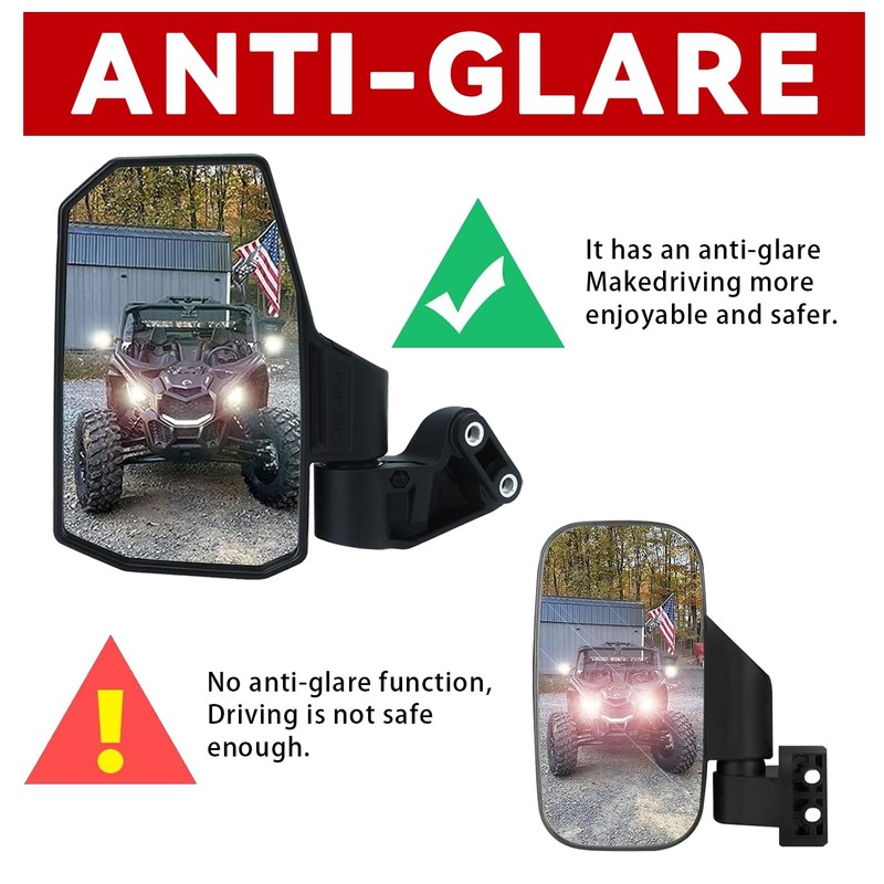 UTV XD 1500 Mirrors | 2025 New UTV Side Mirrors