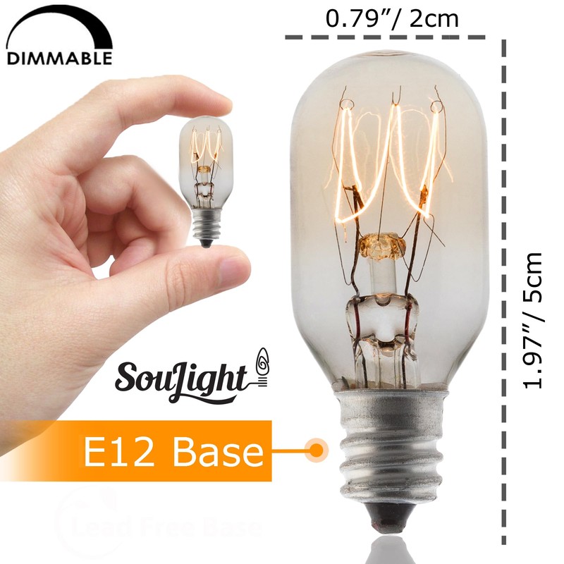 SouLight Salt Lamp Bulb -15 Watt Replacement Bulbs for Himalayan