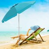 GRAFFY Portable Beach Umbrella, Sun Shade Umbrella with UV 50+