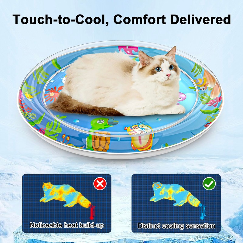 Cat Water Upstream Lotus, 2025 New Durable Pet Cooling Mat,