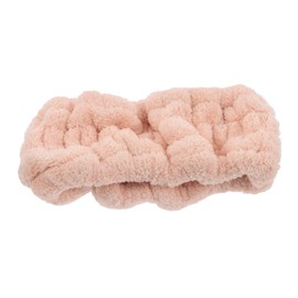 Healvian Solid Headband for Face Washing Makeup Headband Furry Fleece Skincare Accessory Soft Stretchy Daily Use