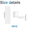 INCREWAY Baseboard Corner Blocks, 8PCS Silicone Self Adhesive Safety Corner