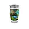 Electric Blue Acara Zebra Pleco Aquarium Fish Tank Art Stainless Steel Insulated Tumbler