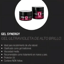 Gel Synergy Calcio 28g – Organic Nails | Fortalecedor y Recubrimiento de Uñas con Calcio | Brillo, Resistencia y Cuidado Profesional