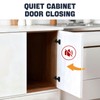 Mousike 10 Pack (5 Pair) Soft Close Cabinet Hinges, 1/2