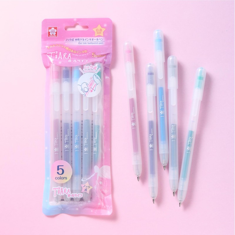 Sakura Crepas GBRA208TZ-5 Water Based Ballpoint Pen, Ballpoint Sign, Tiara,