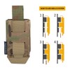 IDOGEAR Tactical Flashlight Holder Molle flashbang Pouch Magazine Pouch Multi-Purpose
