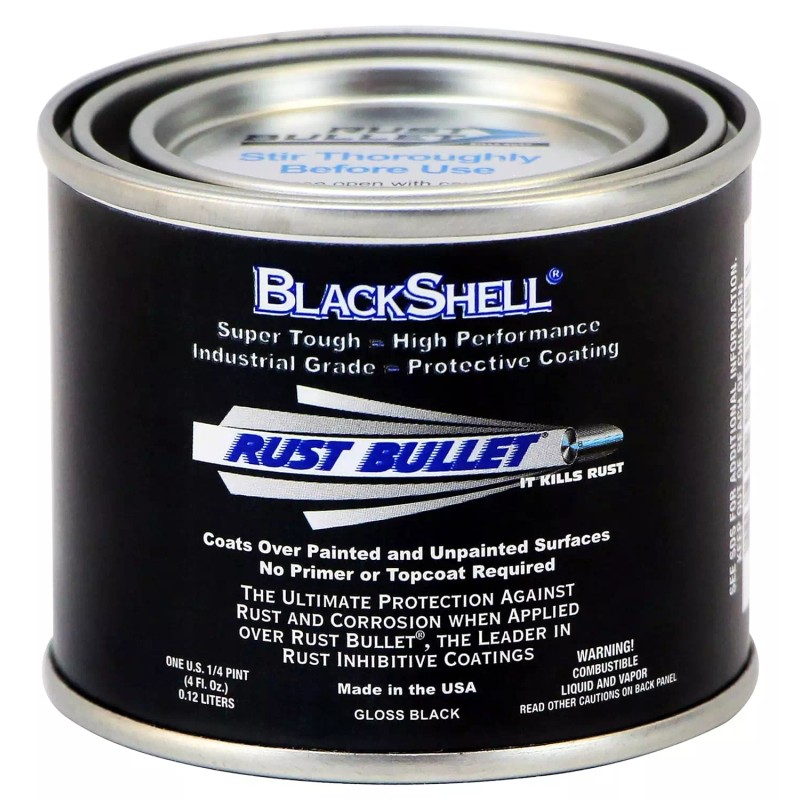 RUST BULLET Blackshell Gloss Black Rust Inhibitor, Rust Preventive Coating