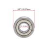 uxcell R4ZZ Ball Bearing 1/4-inchx5/8-inchx0.196-inch Double Shielded ABEC-1 Bearings 10pcs