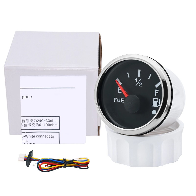 MAIMEIMI 52mm Boat Fuel Level Gauge 240-33ohms with Fuel Float