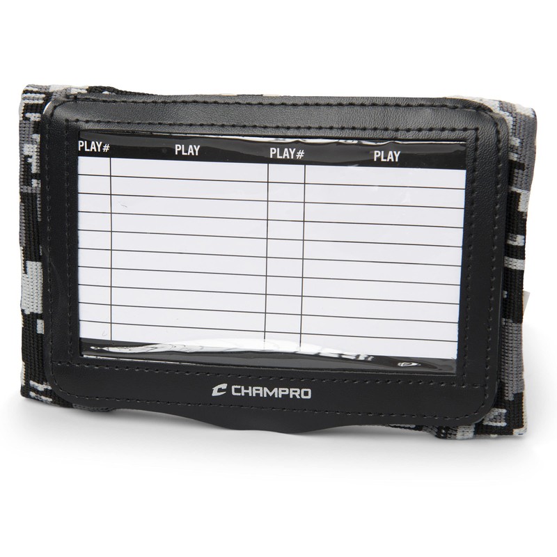 Champro Triple Card Wristband Playbook Camo Black Adult