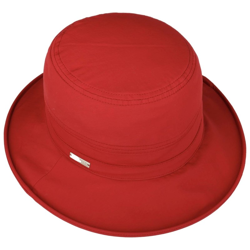 Seeberger Anti-Rain Cloche Hat Women, darkred