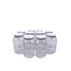 Truenova 10 x 995ml Square Plastic Storage Jars Kitchen/Garage Organisation