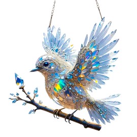 Suncatcher Garden Ornaments Outdoor,Acrylic Hanging Ornaments for Window Decorations,Bird Hanging Decorations,Suncatcher Hanging Garden Ornaments Outdoor,Acrylic Sun Catchers for Windows Balcony