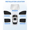 Canvcle Sunshades for 2019-2025 2026 Ford Ranger 4Door Windshield Sunshade