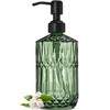 JASAI 18Oz Green Soap Dispenser with Black Rust Proof Pump,