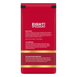Eight O'Clock Coffee The Original Ground Coffee, Medium Roast, 12 Ounce (Pack of 6) - Sweet, Fruity, Well Balanced | Eight O'Clock Coffee