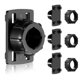 4 Pack Tightening Nut with 4 Button Lock Replacement 17mm Ball Joint Mount Socket Ball Joint Socket to 4-Button Lock Adapter Connector Base Support Mount Stand Bracket for Screen Holder Backup Camera