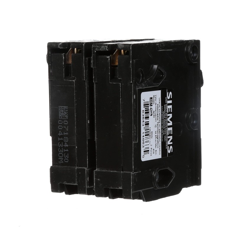 Siemens Q240 40-Amp Double Pole Type QP Circuit Breaker, Black