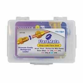 Nu-Calgon 4177-20 Includes Sizes (10 ea.) 1/4", 3/8", 1/2", 5/8" FlareMate Stop Leak Flare Seal 40 pc. Combo Pack
