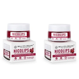 MAGICHOOD Bella Vita Organic NicoLips Lip Balm Scrub For Lightening & Brightening Dark Lips For Men & Women, 20g Each | Set Of 2