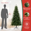 Uten Artificial Christmas Tree, 6Ft Unlit Pine Christmas Tree with