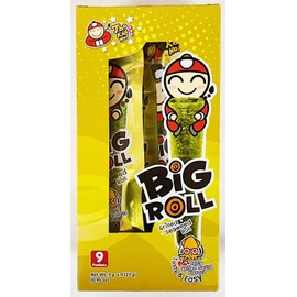 Grilled Seaweed Roll,Spicy Grilled Squid Flavour, 27g, 2 Pack