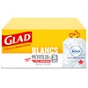 Glad White Garbage Bags - Small 25 Litres - Drawstring,